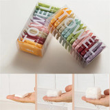 14pcs /Box Disposable Compressed Towel Portable Travel Washcloth Thickened Face Wipe Towel(Macaron Color)