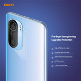 For Xiaomi Poco F3 2 PCS Hat-Prince ENKAY 0.2mm 9H 2.15D Round Edge Rear Camera Lens Tempered Glass Film Protector
