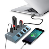 WAVLINK WL-UH3049 USB 3.0 4-Ports Desktop Fast Charger Station with Independent Switch(UK Plug)