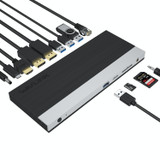 WAVLINK WL-UMD01 USB3.0 Splitter Docking Station Gigabit Ethernet / DP / HD Cable Converter(AU Plug)