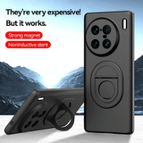For vivo X90 Magsafe Hidden Fold Holder Full Coverage Shockproof Phone Case(Grey)