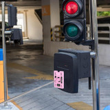 Portable Extension Pole for Car Driving Parking, Color: Pink+White