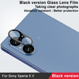 For Sony Xperia 5 V IMAK Rear Camera Lens Glass Film Black Version