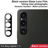 For Sony Xperia 1 V IMAK Rear Camera Lens Glass Film Black Version