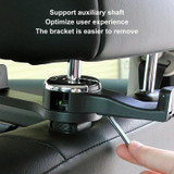 Car Back Seat Double Hook Phone Holder, Color: Silver