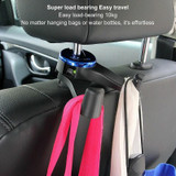 Car Back Seat Double Hook Phone Holder, Color: Silver