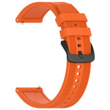 For Xiaomi Haylou RT LS05S 22mm Textured Silicone Solid Color Watch Band(Orange)