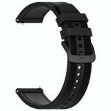For Xiaomi MI Watch Color 2 22mm Textured Silicone Solid Color Watch Band(Black)