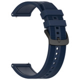 For Xiaomi Haylou RT2 LS10 22mm Textured Silicone Solid Color Watch Band(Midnight Blue)