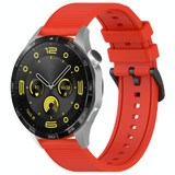 For Xiaomi MI Watch Color 2 22mm Textured Silicone Solid Color Watch Band(Red)