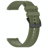 For Xiaomi Haylou RT LS05S 22mm Textured Silicone Solid Color Watch Band(Green)