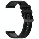 For Huawei Watch GT 2E 22mm Textured Silicone Solid Color Watch Band(Black)