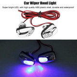 Car Wiper Sprayer Spray Decorative Lamp LED Hood Spray Lights(Colorful)