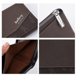 Baellerry D5106 RFID Anti-theft Retro Zipper Wallet Spliced Short Coin Purse(Light Brown)