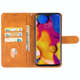 For LG V40 ThinQ Leather Phone Case(Brown)
