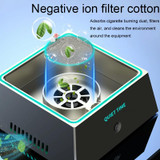 Intelligent Multifunctional Ambient Light Household Negative Ion Air Purifier Electronic Ashtray(Silver)