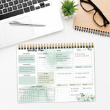 A4 54sheets /Book  English Weekly Planner Coil Schedule Planning Note Pad(A Type)