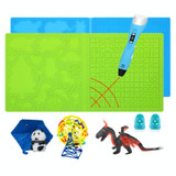 3D Printing Pen Copy Silicone DIY Painting Template Mat, Specification: Transparent Large