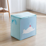 Non-woven Clothing Organization Quilt Dustproof Storage Bag, Color: Vertical Light Blue 48x35x48cm