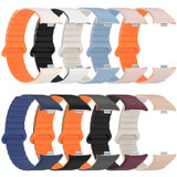 For Xiaomi Mi Band 8 Pro / Redmi Watch 4 Two Color Magnetic Silicone Watch Band(Milk Tea Rock White)