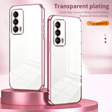 For Meizu 18 / 18s Transparent Plating Fine Hole Phone Case(Purple)