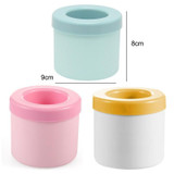 Cylindrical Silicone Ice Cube Cup Ice Making Mold(Pink)