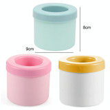Cylindrical Silicone Ice Cube Cup Ice Making Mold(Yellow)