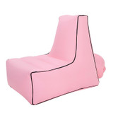 BB1082 Inflatable Sofa Inflatable Bed Outdoor Folding Portable Air Sofa Size: 100 x 90 x 80cm(Pink)