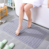 PVC Bathroom Non-slip Mat Thickened Massage Water-proof Foot Mat, Size: 58x88cm(Pink)