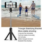 XT09 Live Cell Phone Tripod Selfie Stick Bracket Bluetooth Selfie Stick(White)