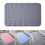 PVC Bathroom Non-slip Mat Thickened Massage Water-proof Foot Mat, Size: 36x68cm(Dark Sky Gray)