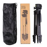 Portable Aluminum DSLR Camera Live Tripod Photography Retractable Landing Bracket, Specification: 102cm Tripod+Clip+Bag+Controller+Adaptor