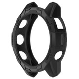 For Garmin Quatix 7 Pro Armored Hollow Half Pack TPU Watch Protective Case(Black)