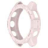 For Garmin Quatix 7 Pro Armored Hollow Half Pack TPU Watch Protective Case(Pink)