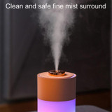 USB Colorful Cup Humidifier Home Car Ambient Light Desktop Air Purifier(Pink)