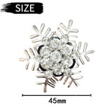 Rhinestone Metal Snowflake Car Air Vent Aromatherapy Decorative Clip(Silver)
