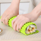 Silicone Sushi Curtain Hand Roll Mold Double-sided Kimbap Tool(Blue)