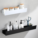 No-Punch Bathroom Shelf Washstand Convenient Storage Rack, Specification: 30cm Black Paint