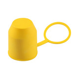 50mm Plastic Car Truck Tow Ball Cover Cap Towing Hitch Trailer Towball Protection (Yellow)