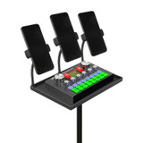 Cell Phone Live Stands Microphone Sound Card Tray Multifunctional Shelf Pallet, Specification: Tray+3 Camera Position