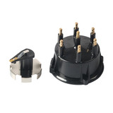 For Mercury Outboard Ignition System Distributor Cap Kit 815407Q5(Black)