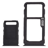 SIM Card Tray + SIM Card Tray + Micro SD Card Tray for Nokia 3.1 Plus (Black)