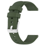 For Amazfit GTS 3 20mm Smooth Solid Color Silicone Watch Band(Army Green)