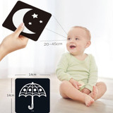 20pcs /Book Baby Early Learning Card Children Eye Care Visual Stimulation Card, Style: 3-order Color