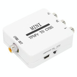 Mini YPBPR to CVBS Video Converter Component AV Adapter for TV / Projector / Monitor(White)