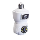 DP41 Bulb-type Dual-lens Motion Tracking Smart Camera Supports Voice Intercom(White)