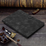 For 7 inch YX Small Butterfly Embossed Leather Tablet Case(Black)