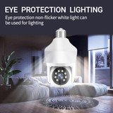 DP43 Bulb-type Motion Tracking Night Vision Smart Camera Supports Voice Intercom(White)