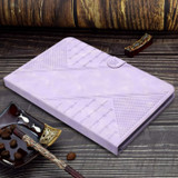 For 10 inch YX Small Butterfly Embossed Leather Tablet Case(Purple)