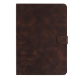 For 8 inch YX Small Butterfly Embossed Leather Tablet Case(Coffee)